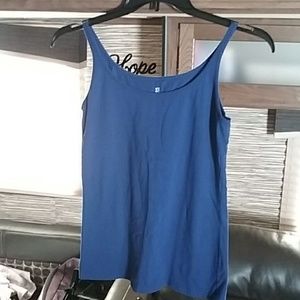 New York and Company tank top blue women's sz med